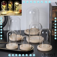 CHERRY3 Glass cloche Home Decor Terrarium Tabletop Glass Vase Jar Transparent Bottle Flower Storage box