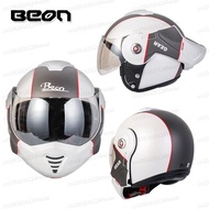 BEON B702 Flip up Motorcycle Helmet Modular Helmets beon back somersault Moto Casque Casco ECE appro