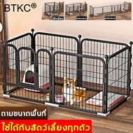 ปิดประตูอัตโนมัติ🔥BTKC กรงสุนัข กรงหมาขนาดใหญ่ ใช้ได้ทั้งในบ้านและนอกบ้าน ขนาด60*60*6แผ่น แข็งแรง ทนต่อการกัด ถอดออกได้ ประกอบตามใจชอบ DIY(กรงหมา คอกหมา คอกสุนัข กรงสุนัขใหญ่ บ้านหมา pet cage)Dog cage