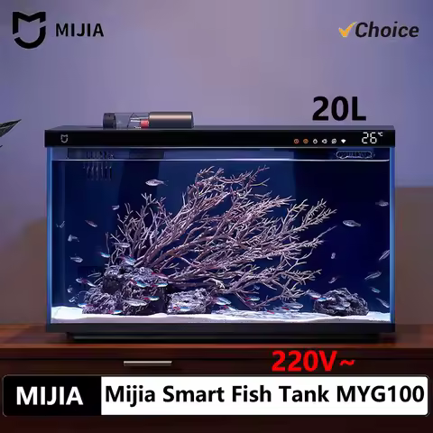 NEW MIJIA Smart Fish Tank MYG100 Work With Mijia APP Mobile Controlled Remote Feeding Smart Lighting