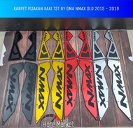 KARPET PIJAKAN KAKI NMAX OLD 150 155 2015 2016 2017 2018 2019 TST CNC KARET NMAX LAMA - BLACK-Kalyan