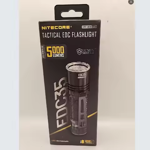 Nitecore EDC35 USB-C Rechargeable LED Torch 5000LM EDC Flashlight NiteLab UHi Beam 550 meters Handli