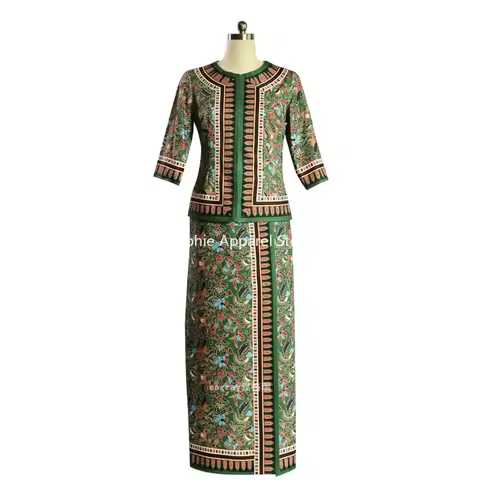 Flight Attendant Uniform Southeast Asia Singapore Malaysia Nyonya Kebayas Sarong Ethnic Stewardess U