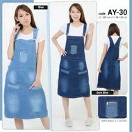 Set inner overall skirt AY-30 Bhn jeans LD 100CM
