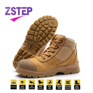 บูทให้ความปลอดภัยเหล็กหนังนูบัคเกรด ZSTEP