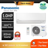 [NUR] Panasonic [1.0HP/1.5HP] X-Deluxe R32 Aero Series INVERTER XU Series (XKH-1) Air Conditioner | 