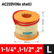 อุปกรณ์ปั๊ม2W คอยล์วาล์วน้ำ220V วาล์วระบายน้ำ24V สวิตช์1/4 12V สวิตช์3/8 1/2 3/4 1 "1-1/4" 1-1/2 "2"