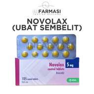 Novolax Bisacodyl 5mg Tablet 15's (Strip) - Ubat Sembelit Biji Dewasa