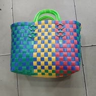 Double-handled basket (D28 R 12 C 24) and Good Striped Basket No. 7 (D24 R12 C20 )