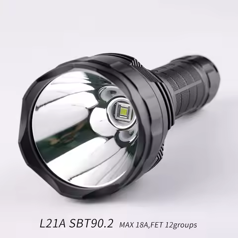 Convoy L21A SBT90.2 21700 Flashlight Max 18A FET 12groups Portable Handheld Torch For Outdoor Campin