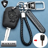 Genuine Leather Car Key Cover For Proton Saga gen2 Proton Persona saga flx Key Case Keychain