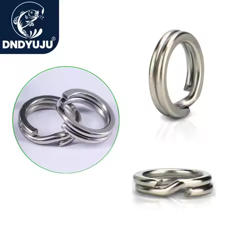 Split Rings Fishing 50~100Pcs Stainless Steel Lure Rings Saltwater Terminal Tackles Split Rings Fish