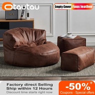 3.3 kaki Kulit Tiruan Pouf Sofa Set Sarung Kerusi Bean Bean Kerusi Uthmaniyyah Pijakan Kaki Bean Bea