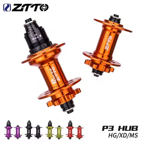 ZTTO MTB 6 Pawls Disc Brake Hub 32 Holes P3 VS DT 370 xm490 D042SB 32h Maza Thru Axle Quick Release 