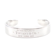 蒂芙尼 (TIFFANY & Co.) Return to Tiffany AG925 鑽石窄款手鐲，銀質，小號，意大利製造，總重 32.43 克，女士款，成色極佳。