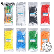 BSUNSTORE 100pcs Cable Tag Strapping Tape Tag Labels Markers Mesh Wire Marker Colorful Tag