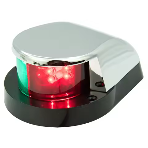 Boat Navigation Lights LED Combination Bow Light 1 Mile Visibility Bi Color Pontoons Sailing Signal 