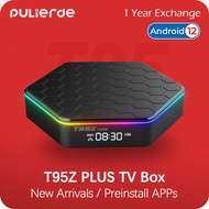 【Pre-install Apps】T95Z Plus H618 Android Box Tv 4GB 64GB Android12 support Wifi6 2.4G+5G Bluetooth 4K HDR PULIERDE Pre-Set Apps IPTV Malaysia Smart Set Top Box for TV