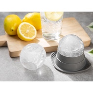Comet Silicone Ice Ball Mold Set 2P 6cm Round Ice Sphere Maker for Whiskey Highball Cocktail Home Ba