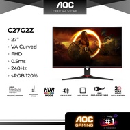AOC C27G2Z CURVED GAMING MONITOR ( 27" VA FHD / 0.5MS / 240HZ / AMD FREESYNC / HD MI + DP )