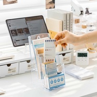 Three-layer Acrylic Brochure Holder A6 Transparent Standee Display Wall Mount Flyer Magazine Pamphle