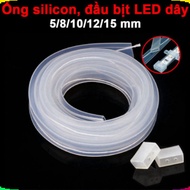 Waterproof 5050 LED coated silicone tube, 5050 2835 LED coated silicone tube cap
