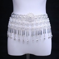 Minority Ethnic Silver Waist Chain Miao Ethnic Accessories Ethnic Style Exaggerated Clothing Accesso