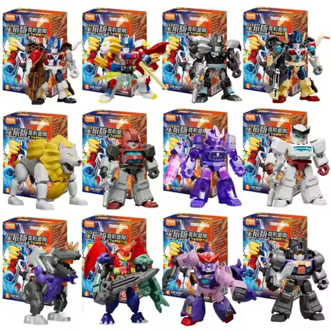 Blokees Transformers Building Blocks Defender Version Optimus Prime Bumblebee Robot Cartoon Anime Tr