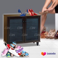 2 Door 3 Layer Solid Shoes Cabinet / Wood Shoes Rack / Shoes Storage Rack / Kasut Cabinet / Cabinet 
