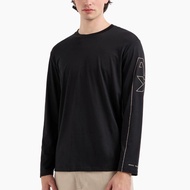 Original Armani Exchange long sleeved men AX bottoming shirt pure cotton round neck casual men long 