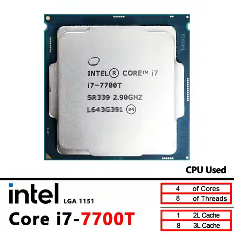 Intel Core i7-7700T i7 7700T 2.9 GHz Used Quad-Core Eight-Thread CPU 8M 35W LGA 1151
