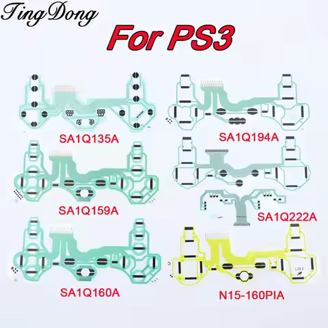 2PCS For PS3 Game Controller Conductive Film Keypad Button Ribbon Flex Cable SA1Q135A 159A SA1Q160A 
