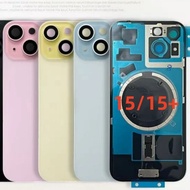 Phone Case Replacement Back Glass Component for iPhone 15 15 Plus Battery Cover