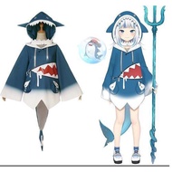 Hololive 噶嗚·古拉衣服 古拉COS 鯊魚 鯊鯊 Gawr Gura Gawr Gura衣服