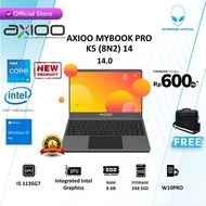AXIOO MYBOOK PRO K5 (8N2) 14 I5 1135G7 8GB 256SSD W10PRO 14.0 SLV TKDN