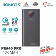 Romoss PEA40 PRO (40000mAh) Powerbank 65W Fast Charging, Super High Capcity, Two-Way PD 65W - 1 YEAR WARRANTY