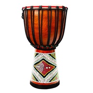 Bullfighter 8'' Wooden Leather Djembe Drum(Colored Painting)