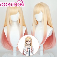 DOKIDOKI Cosplay Wig Gradient Long Hair Doll Change Clothes Fall in Love Anime Character Accessory i