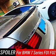 For 2008-2014 BMW 7 Series F01 F02 740i 750i Car Rear Trunk Lid Ducktail Lip Spoiler Wings Black Ca