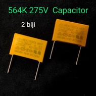 2 biji 0.56uf 564K 275v Capacitor pcb board capacitor kapasitor kipas