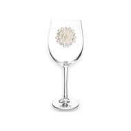 The s Jewels Round Pearl Jeweled Stemmed Wine Glass 21 Oz. Unique