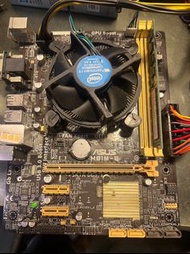 主機板 H81M-E (不開機) +CPU G1840  +2G記憶體 +POWER 除了主機板都好的