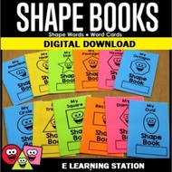 E73 (PDF) Shape books I Kids learning shape I Kindergarten Homeschool