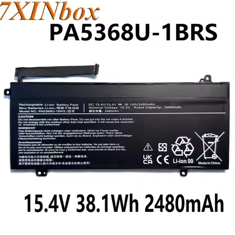 7XINbox NEW PA5368U-1BRS 15.4V 38.1Wh 2480mAh Laptop Battery For Toshiba Dynabook Satellite Pro L50-