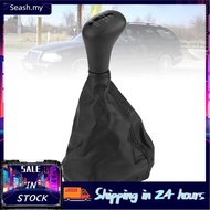 seashorehouse Manual 5/6 Leather Gear Shifter Knob Kit Gaiter Boot Cover Dust- Proof Stick W202 C 93