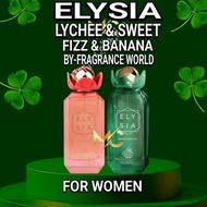 Ready stock~Elysia Lychee Fizz & Sweet banana By Fragrance World 100ml for women Long Lasting