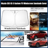 Mazda CX5 CX-5 (2018-2025) Custom Fit Windscreen Sunshade Cover