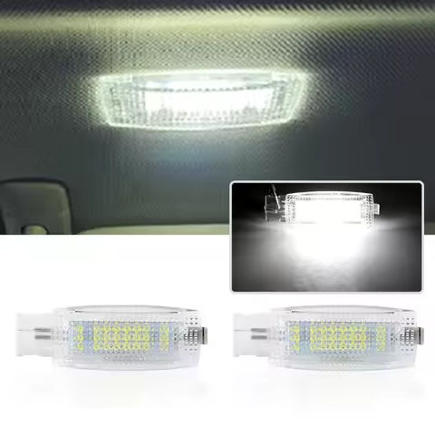 Car LED Canbus Sun visor Reading Lamps Makeup Light For PASSAT B7 CC GOLF 5 6 MK6 PLUS JETTA POLO 6R