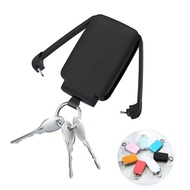 Mini Power Bank 3-in-1 with Data Cable Keychain Power Bank LED Lighting Power Bank