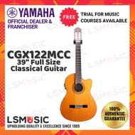 YAMAHA CGX-122MCC Solid Spruce Top Full Size Electro-Classical Guitar with Pickup - Matte Finish (CGX122MCC)